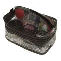 Makeup Bag Portable Mesh Cosmetic Organizer Case Travel Toiletry Bag