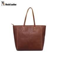 Wholesale Designer Genuine Leather Vintage Women Tote Bags Shoulder Handbags for Ladies