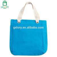 Durable Canvas Material Grommet Cotton Webbing Handled Style Custom Tote Canvas Bag